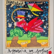 Francesco Musante, Appeso a un sogno, serigrafia cm 8×10