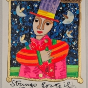 Francesco Musante, Stringo forte il tuo cuore, serigrafia cm 8×10