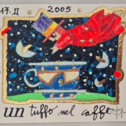 Francesco Musante, Un tuffo nel caffè, serigrafia cm 8×10