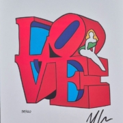 Marco Lodola, Pin up love, screenprint su carta cm 21×30