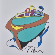 Marco Lodola, Tra le onde, screenprint su carta cm 21×30