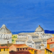 Salvatore Magazzini, Pisa, dipinto su tavola cm 30×40