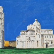 Salvatore Magazzini, Pisa, dipinto su tavola cm 30×40 (2)